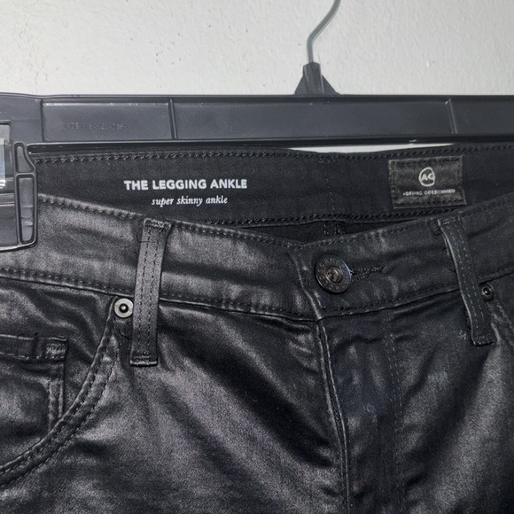 AG Adriano Goldschmied" The Legging Ankle "Super Skinny Ankle Coated Jeans 29r - Picture 3 of 8